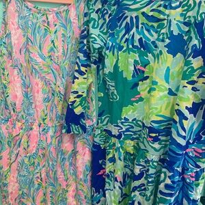 Lilly Pulitzer bundle girls dress romper XL Colorful Patterned Dresses 12-14